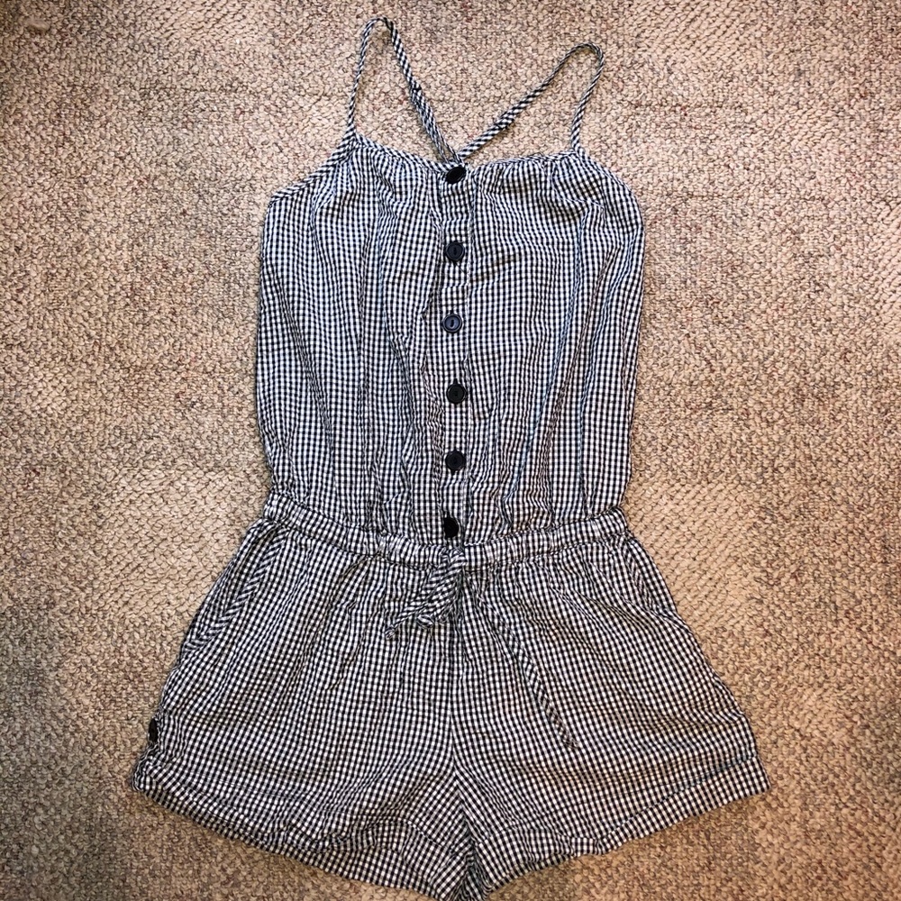 Gingham Romper